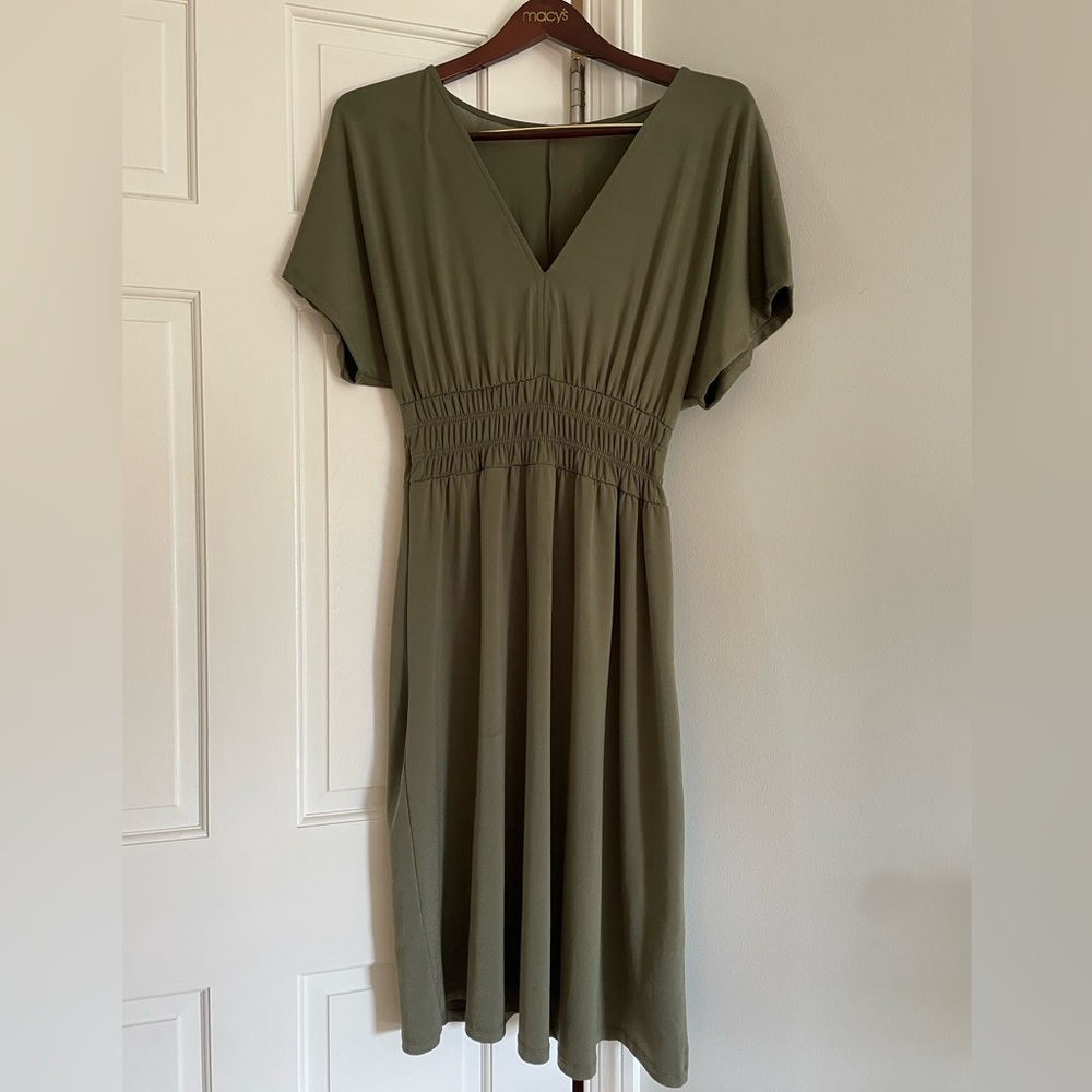 Zara olive green dress